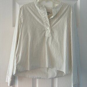 Madewell 100% Cotton Striped Blouse